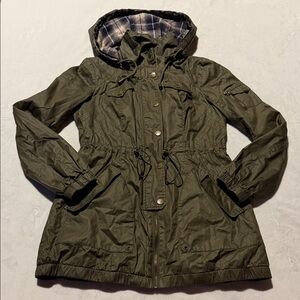 Blanc Noir BNCI Olive Hooded utility rain Jacket